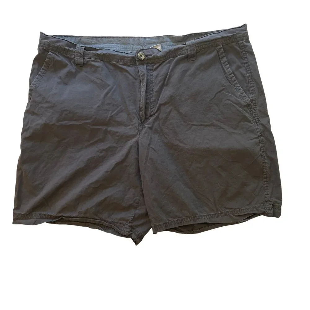 Columbia Men’s 38Wx8L Dark Gray Chino Shorts Outdoors‎ Fishing Hiking Camping
